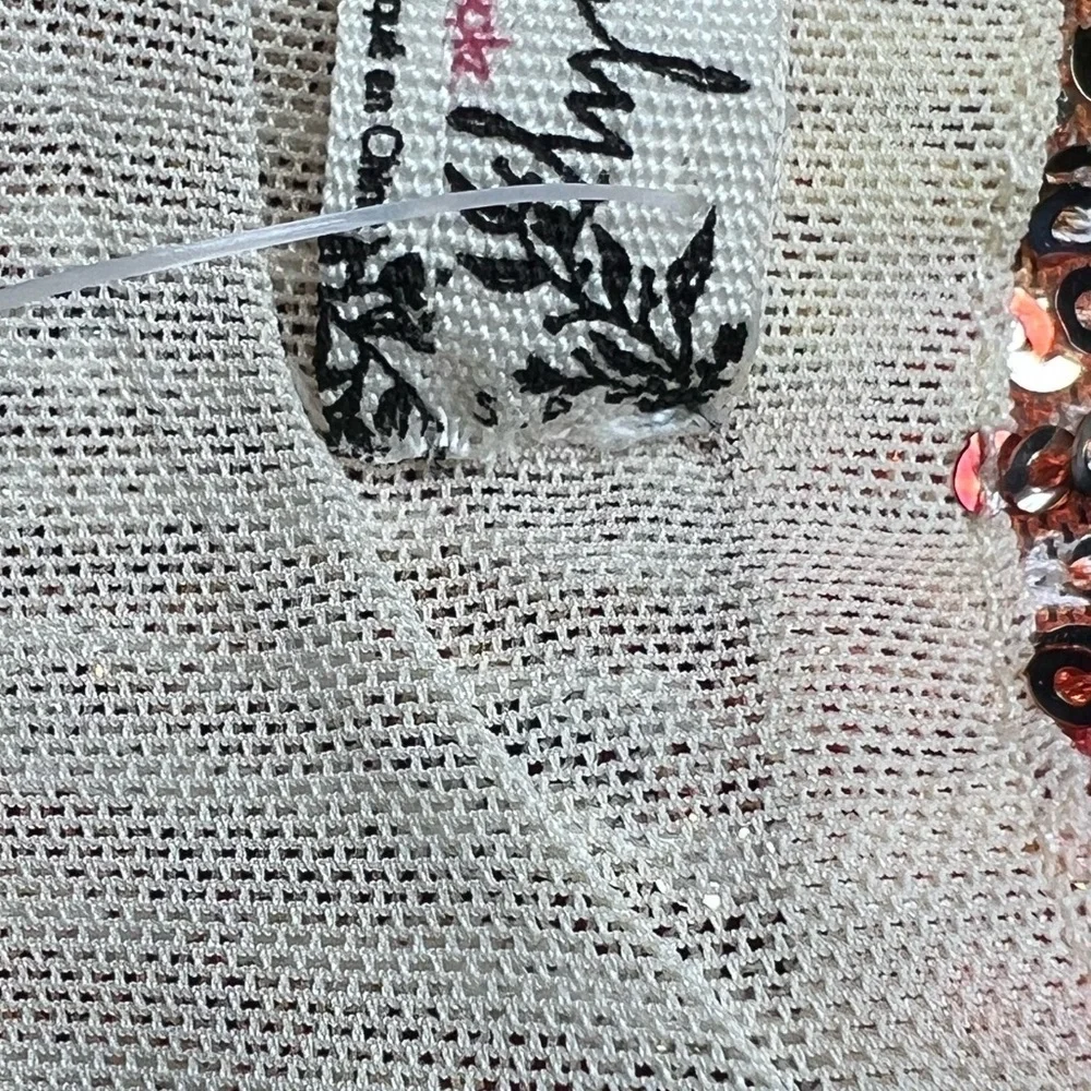 Free People Night Garden Sequin Tube Top Size‎ Small - Picture 8 of 9